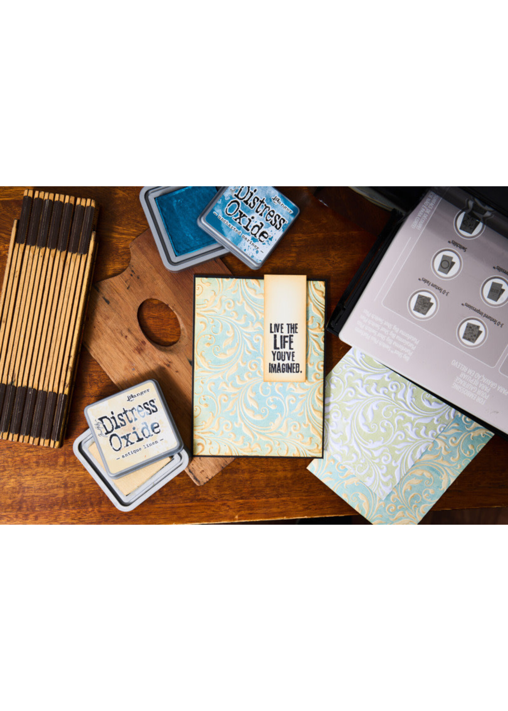 Sizzix Tim Holtz Multi Level Textured Impressions Embossing Folder, Vault Flourish