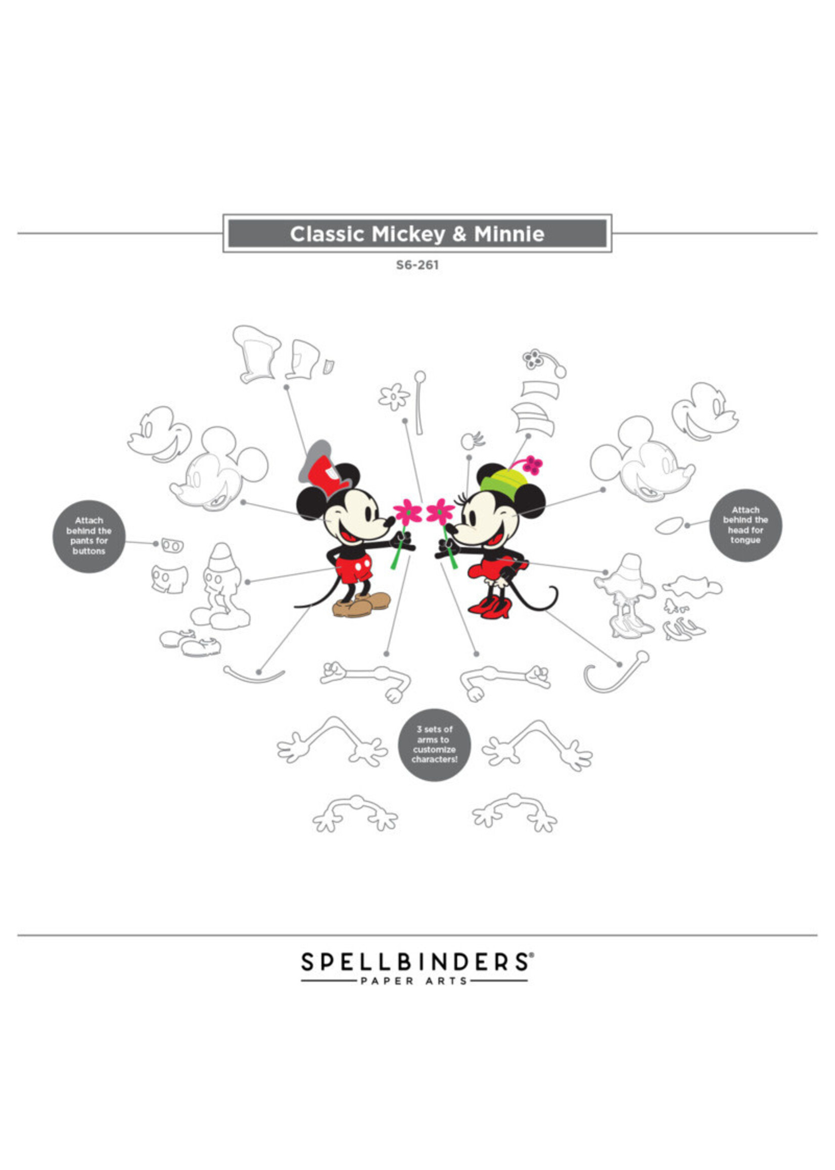 Spellbinders Spellbinders Die, Say Cheese Classic Mouse - Steamboat Willie Duo