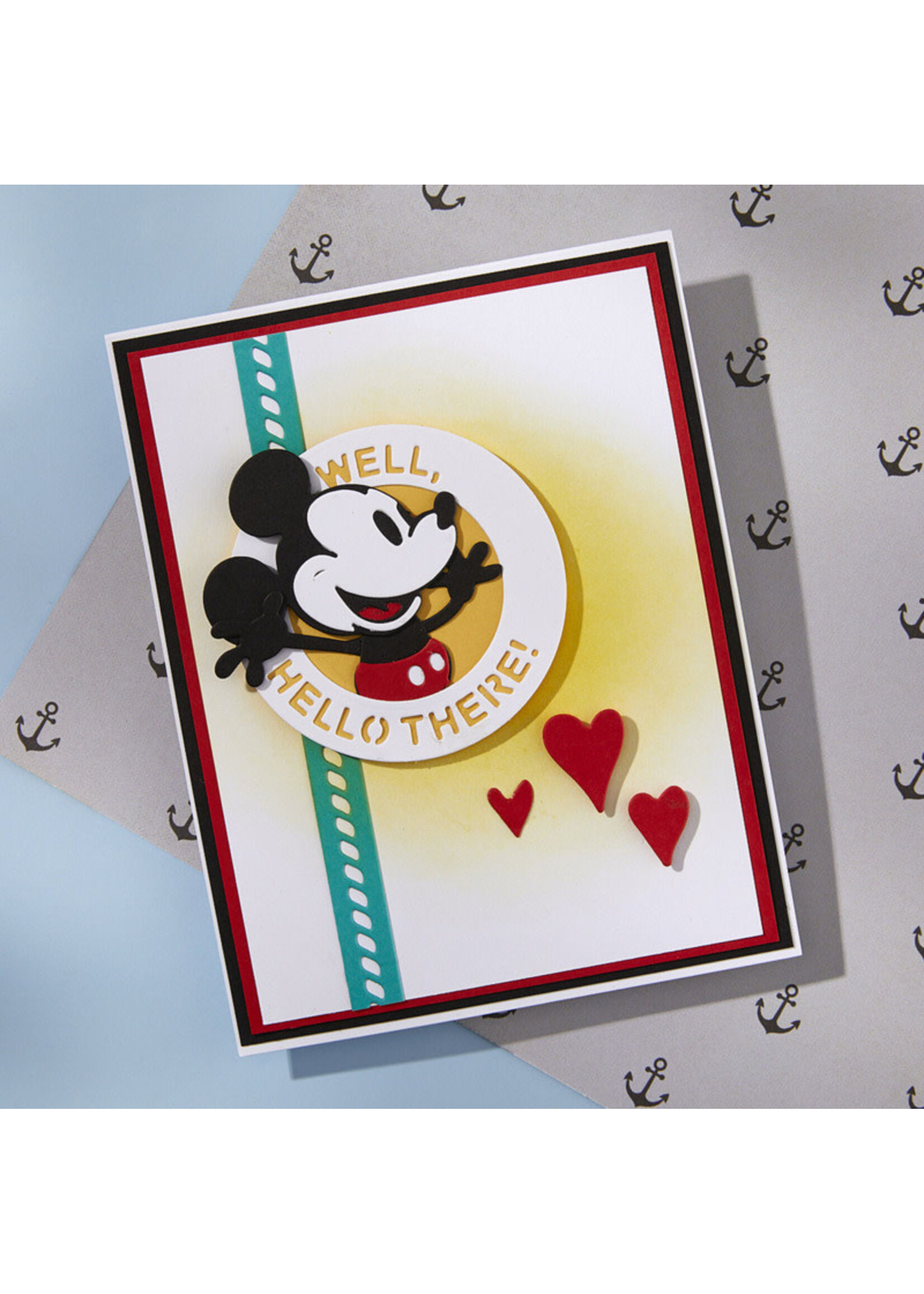 Spellbinders Spellbinders Die, Say Cheese Classic Mouse Collection - Frame & Sentiments