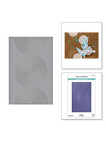 Spellbinders Spellbinders Dina Wakley Embossing Folder, Lined Circles