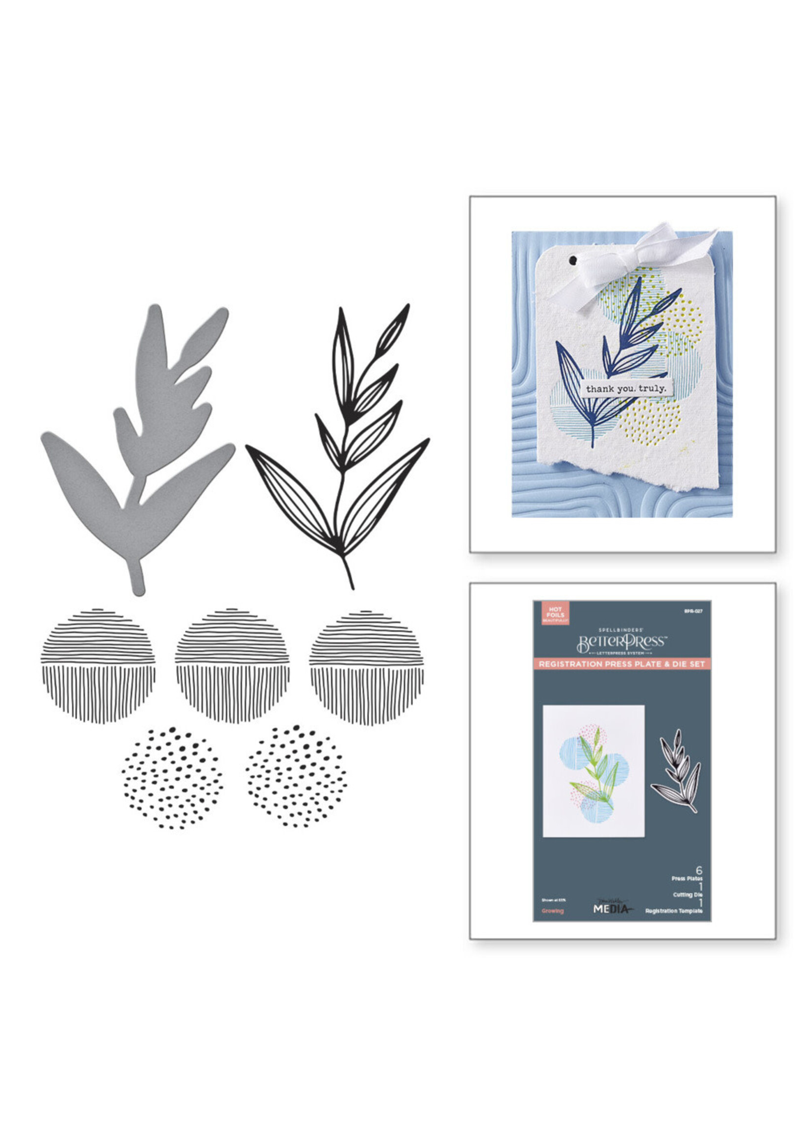 Spellbinders Spellbinders Better Press Plate & Die, Growing