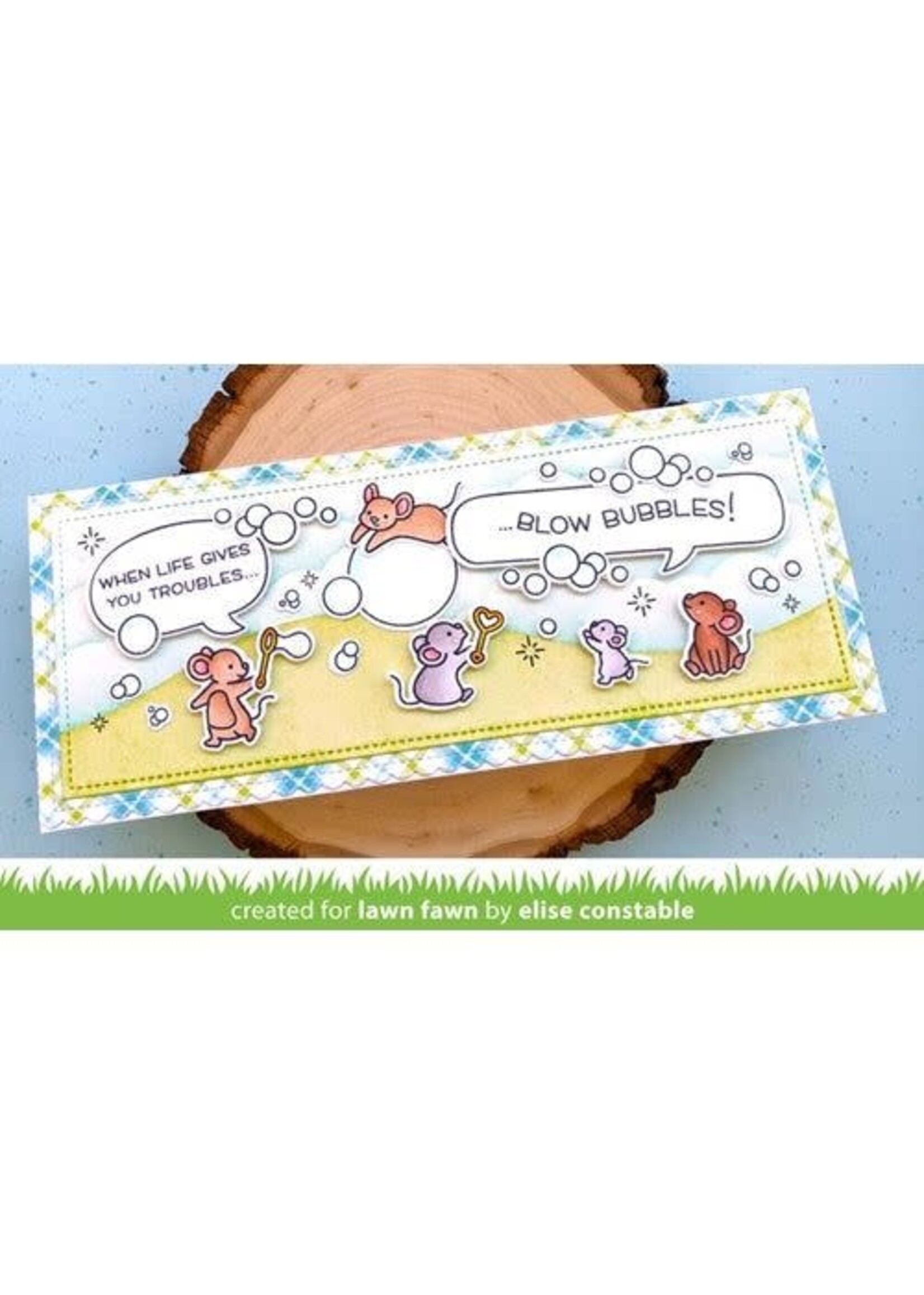 Lawn Fawn Lawn Fawn Stencil, LF2536 Slimline Hillside
