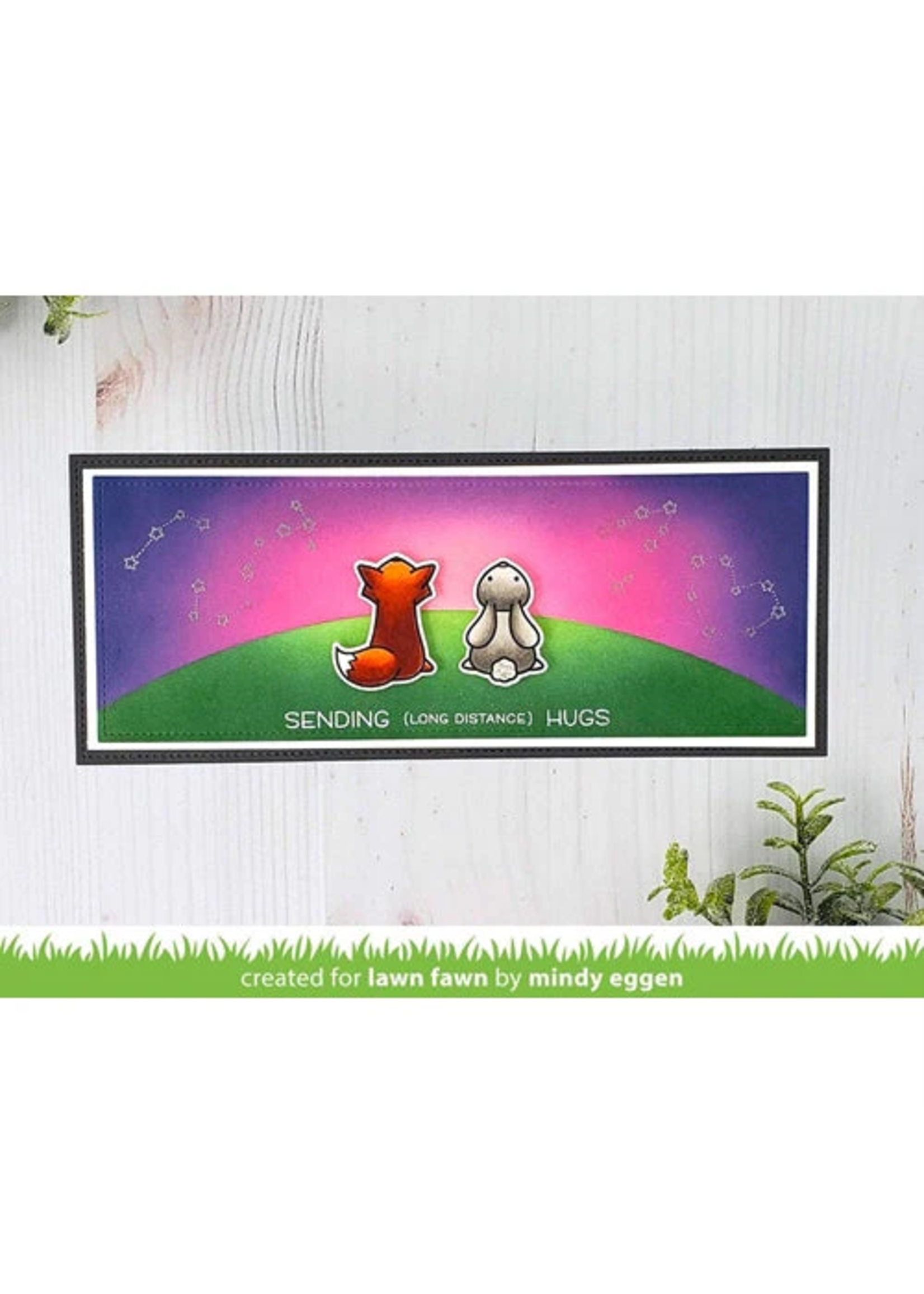 Lawn Fawn Lawn Fawn Stencil, LF2537 Slimline Simple Hillside