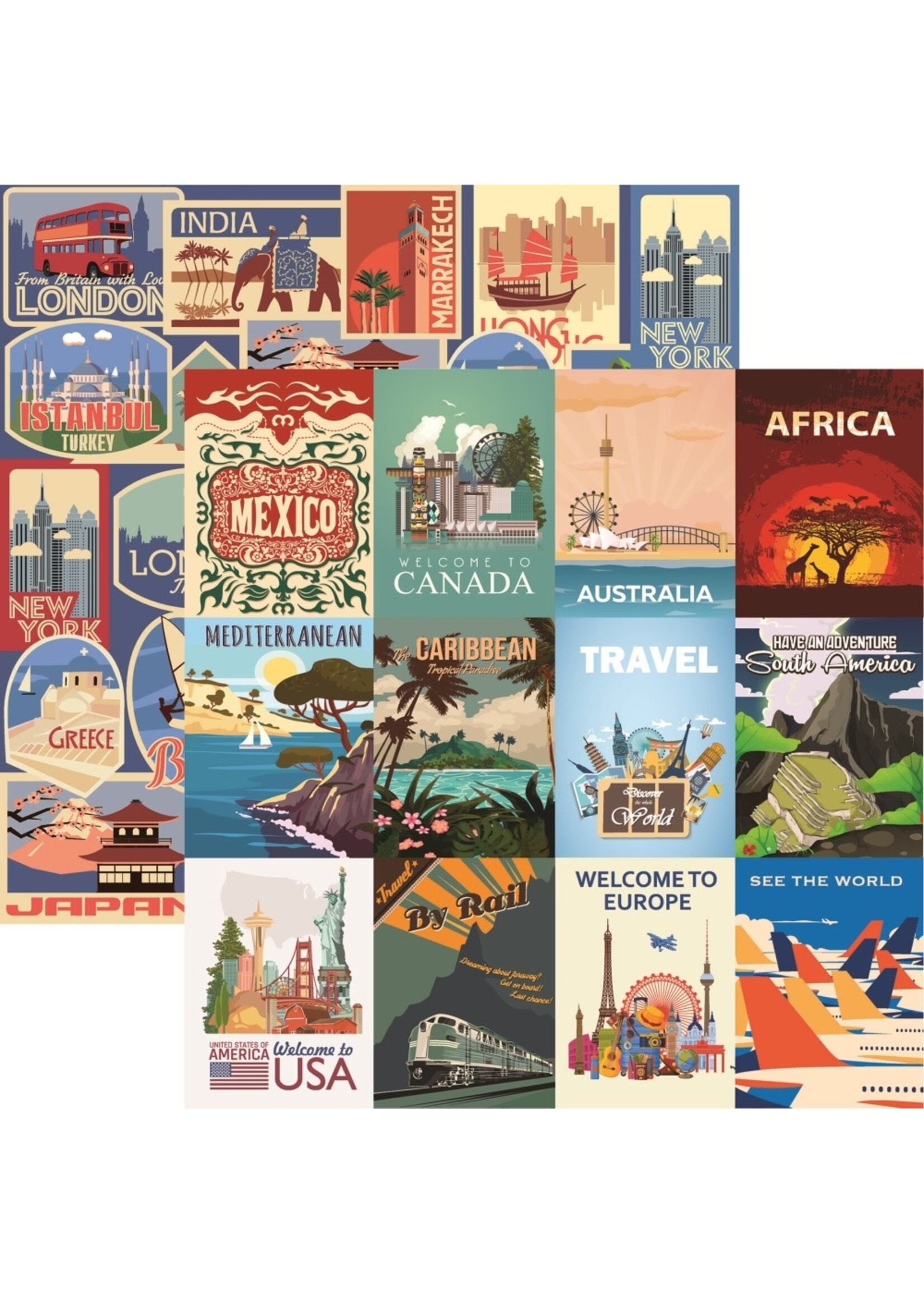 Reminisce 12x12 Around the World, Global Gateways