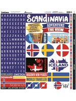 Reminisce 12x12 Sticker Sheet, Scandinavia