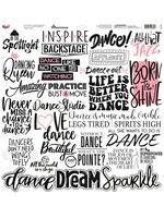 Reminisce 12x12 Sticker Sheet, Dance
