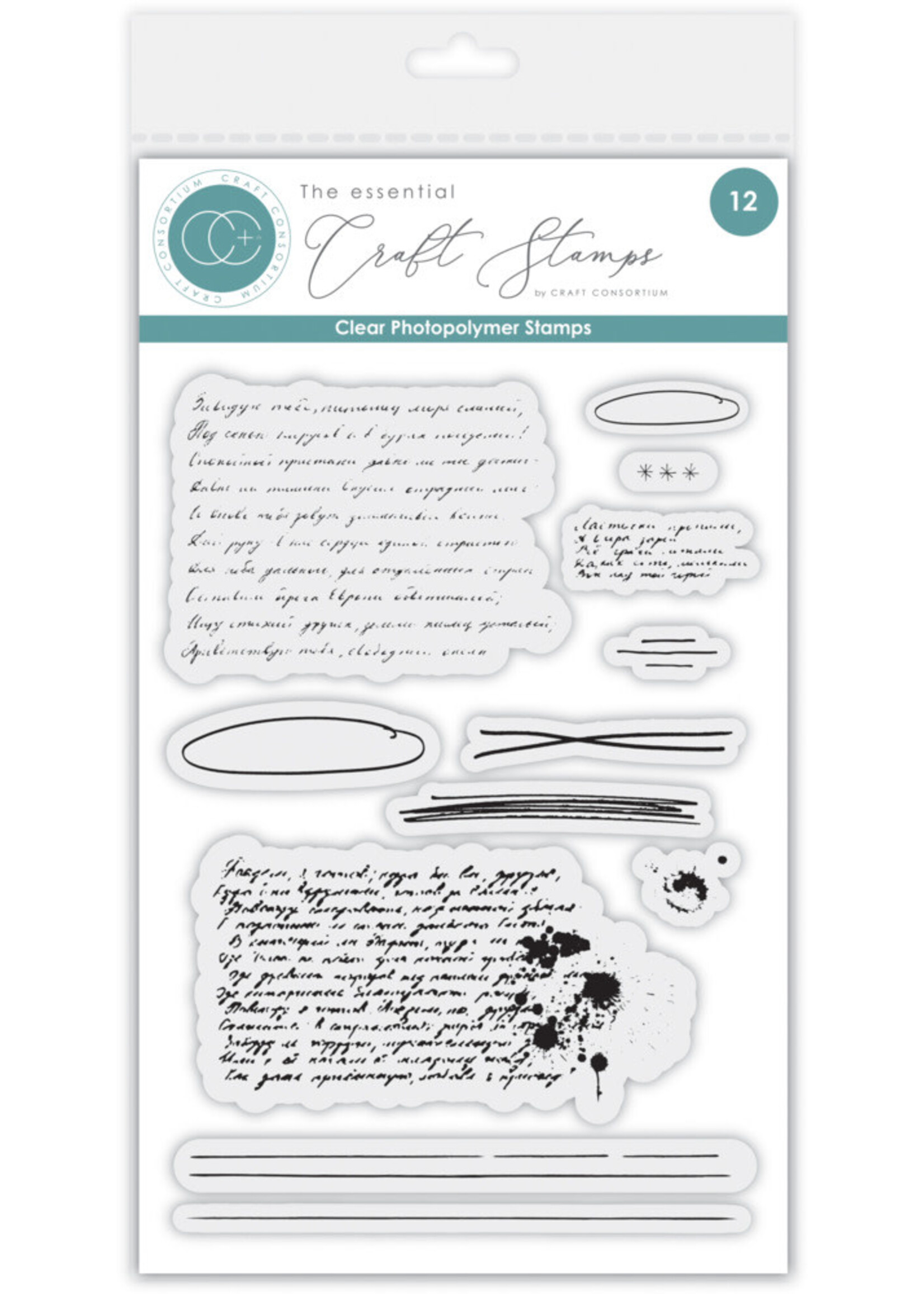 Craft Consortium Stamp, Handwriting