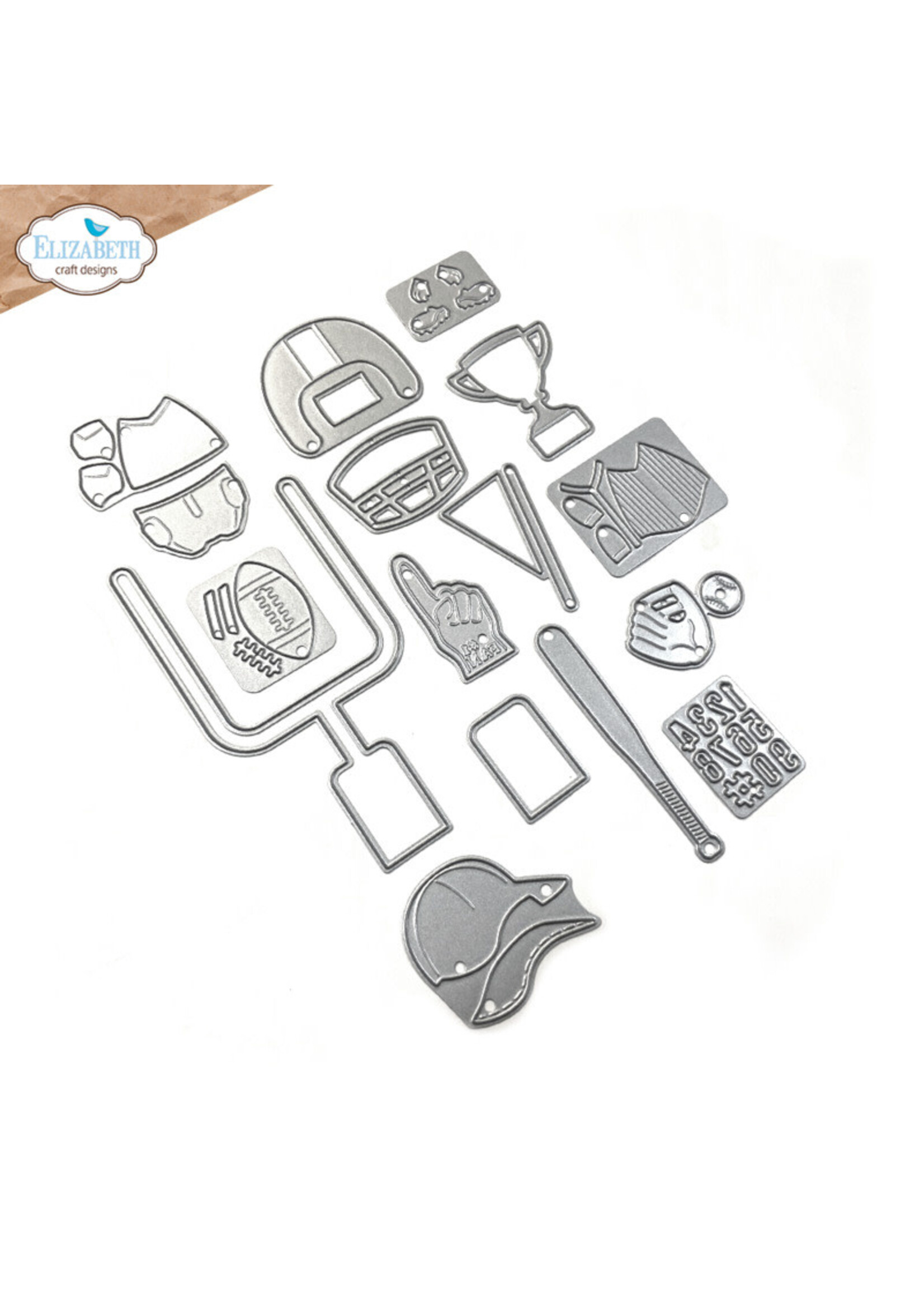 Elizabeth Craft Design ECD Die, Football & Baseball Accessories