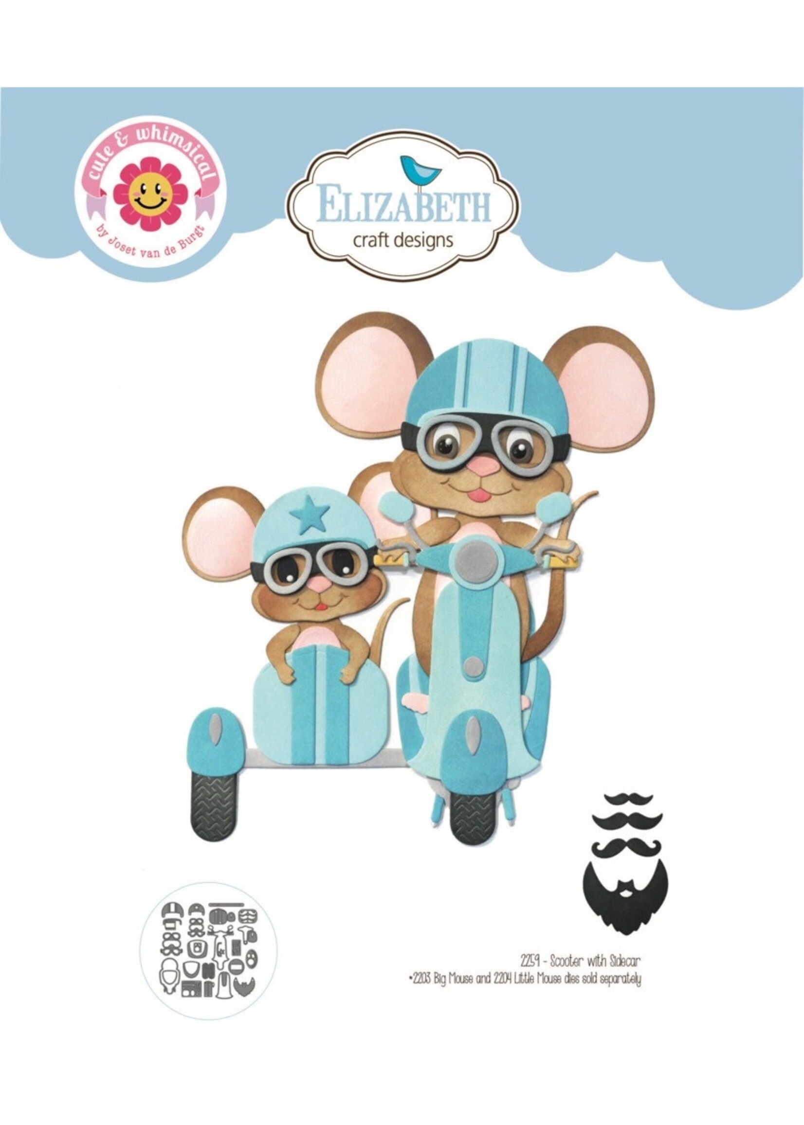 Elizabeth Craft Design Die, Scooter with Sidecar