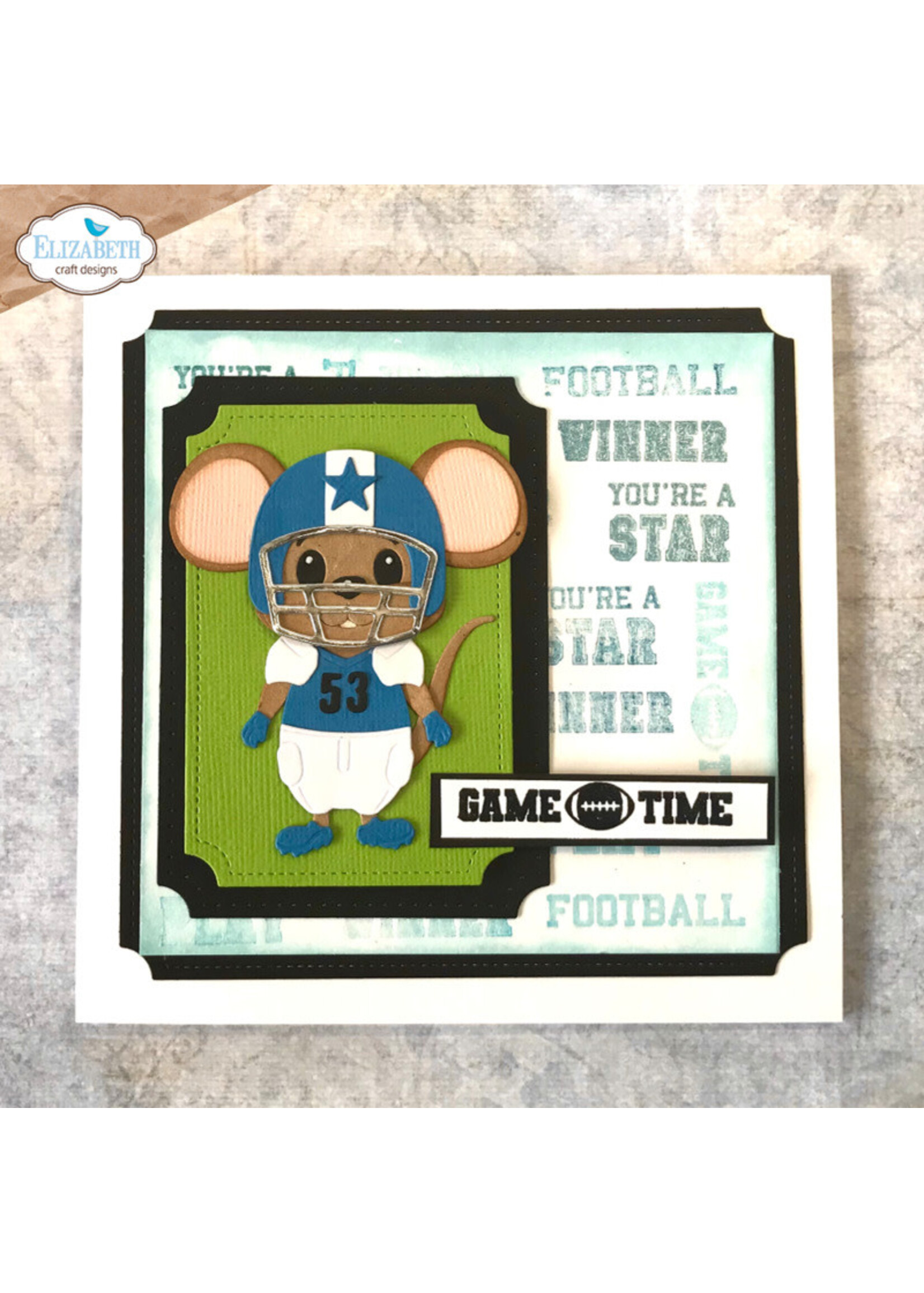 Elizabeth Craft Design Stamp, Sport Sentiments