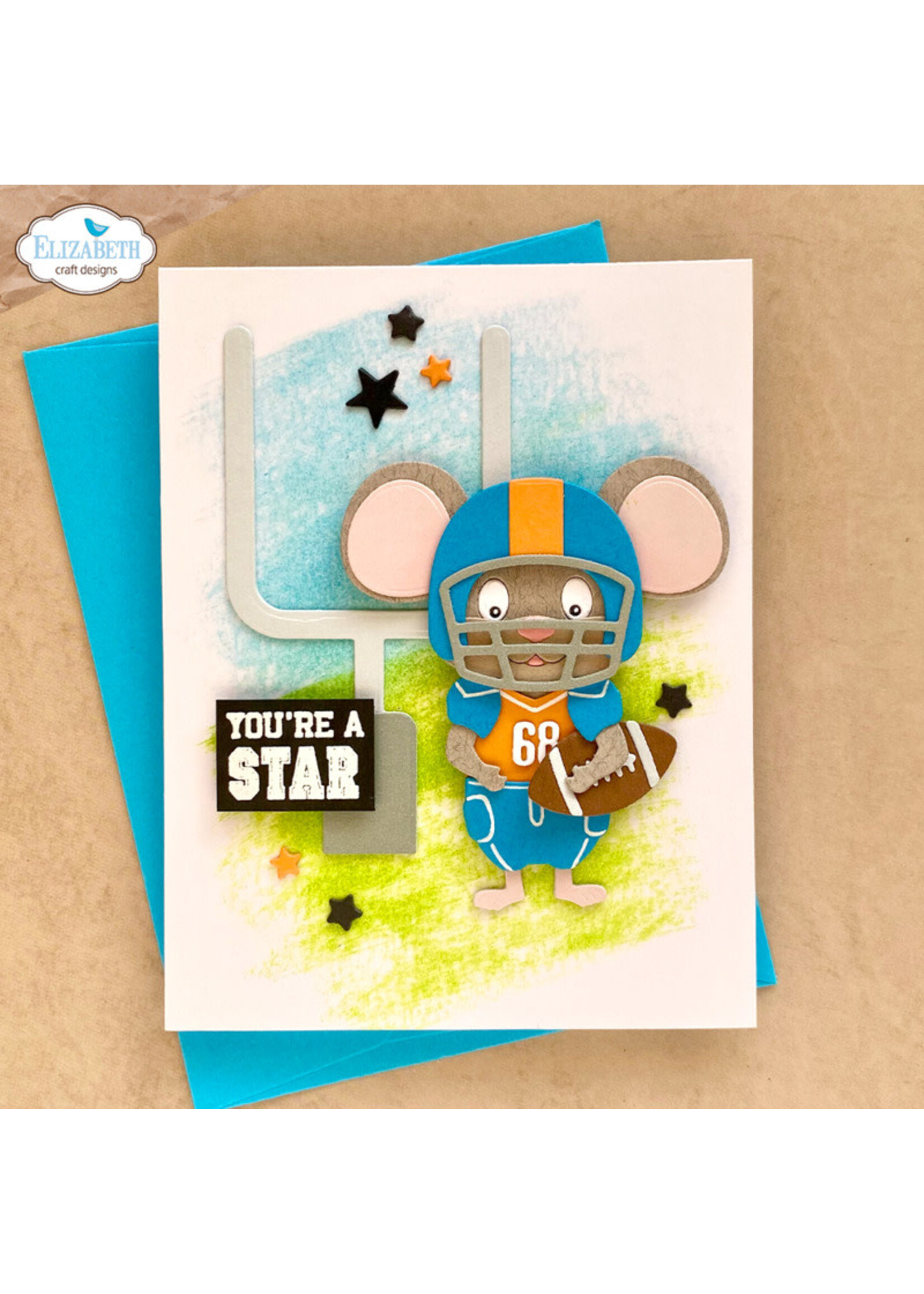 Elizabeth Craft Design ECD Stamp, Sport Sentiments