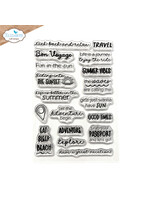 Elizabeth Craft Design Stamp, Summer Travel Sentiments
