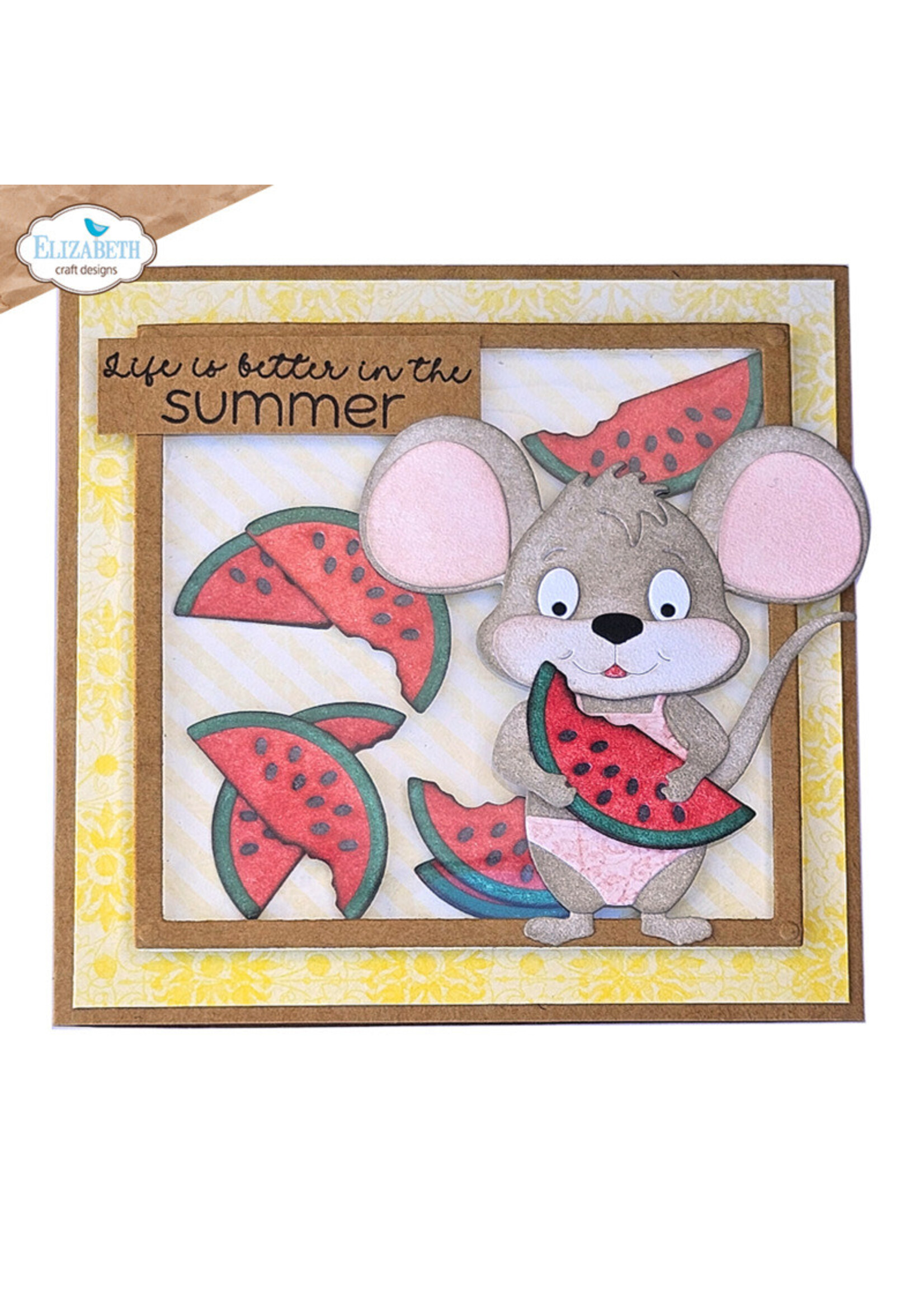 Elizabeth Craft Design ECD Stamp, Summer Travel Sentiments