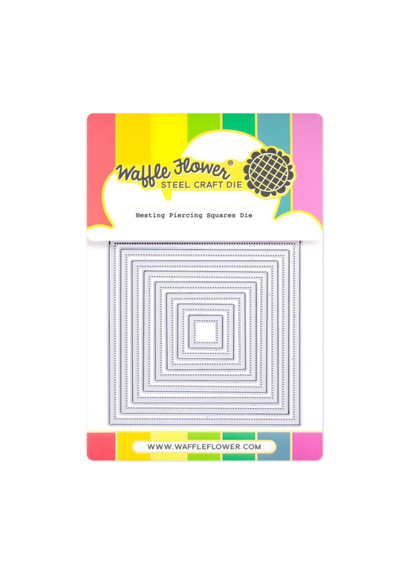 Waffle Flower Waffle Flower Die, Nesting Piercing Squares