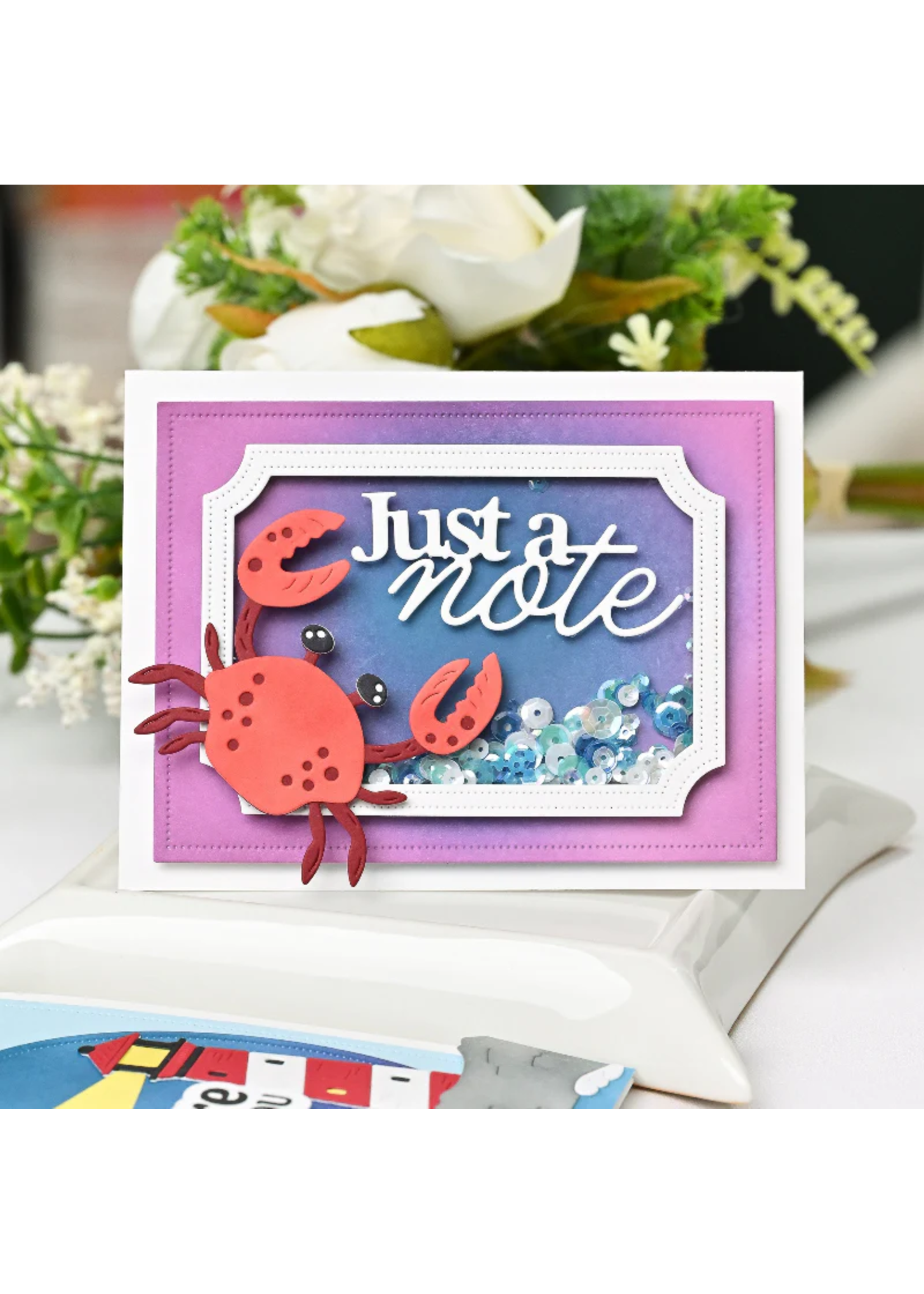 Waffle Flower Die, Nesting Piercing Ticket Frames