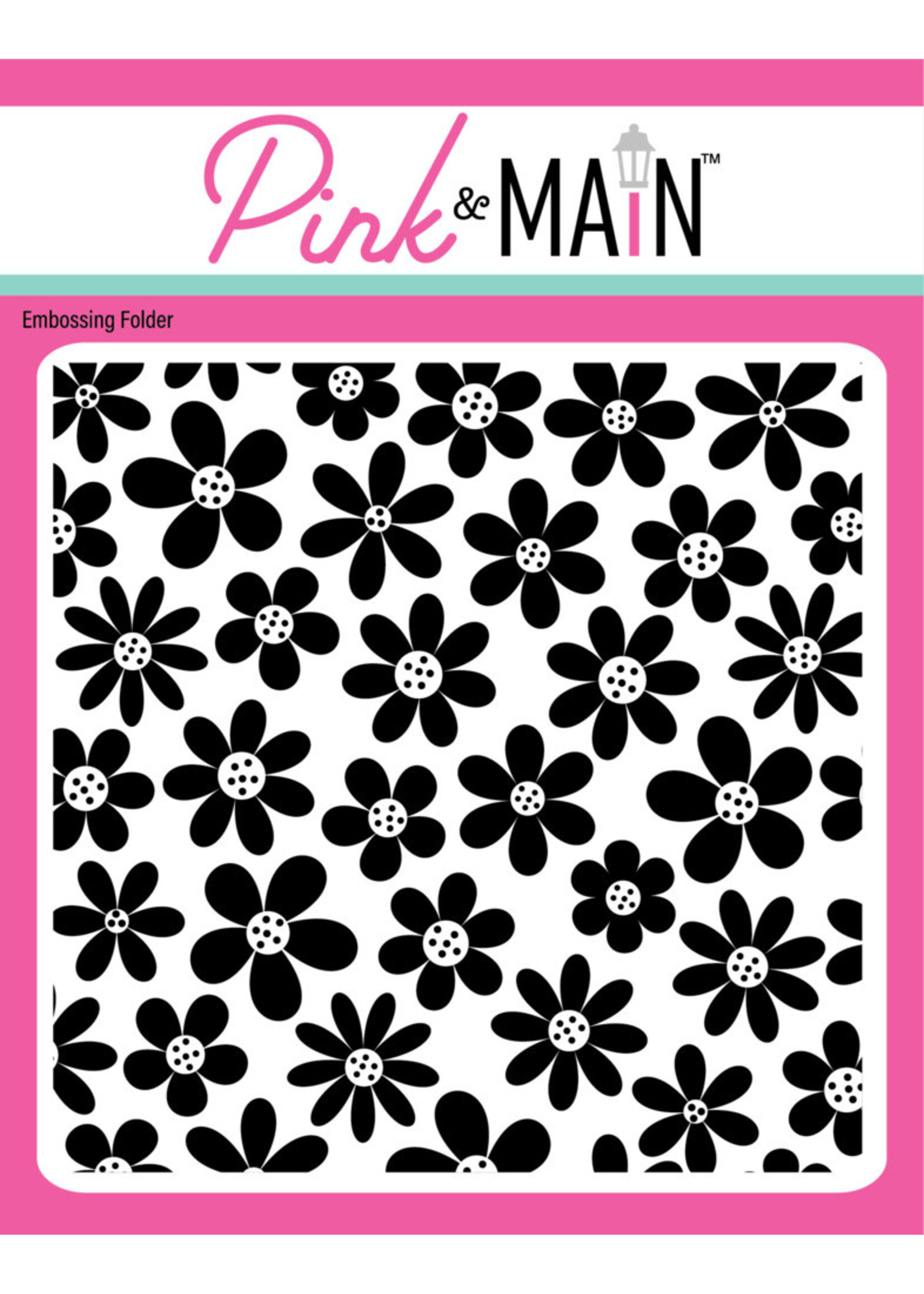 Pink & Main Pink & Main Embossing Folder 6x6, Pocket Full of Posies