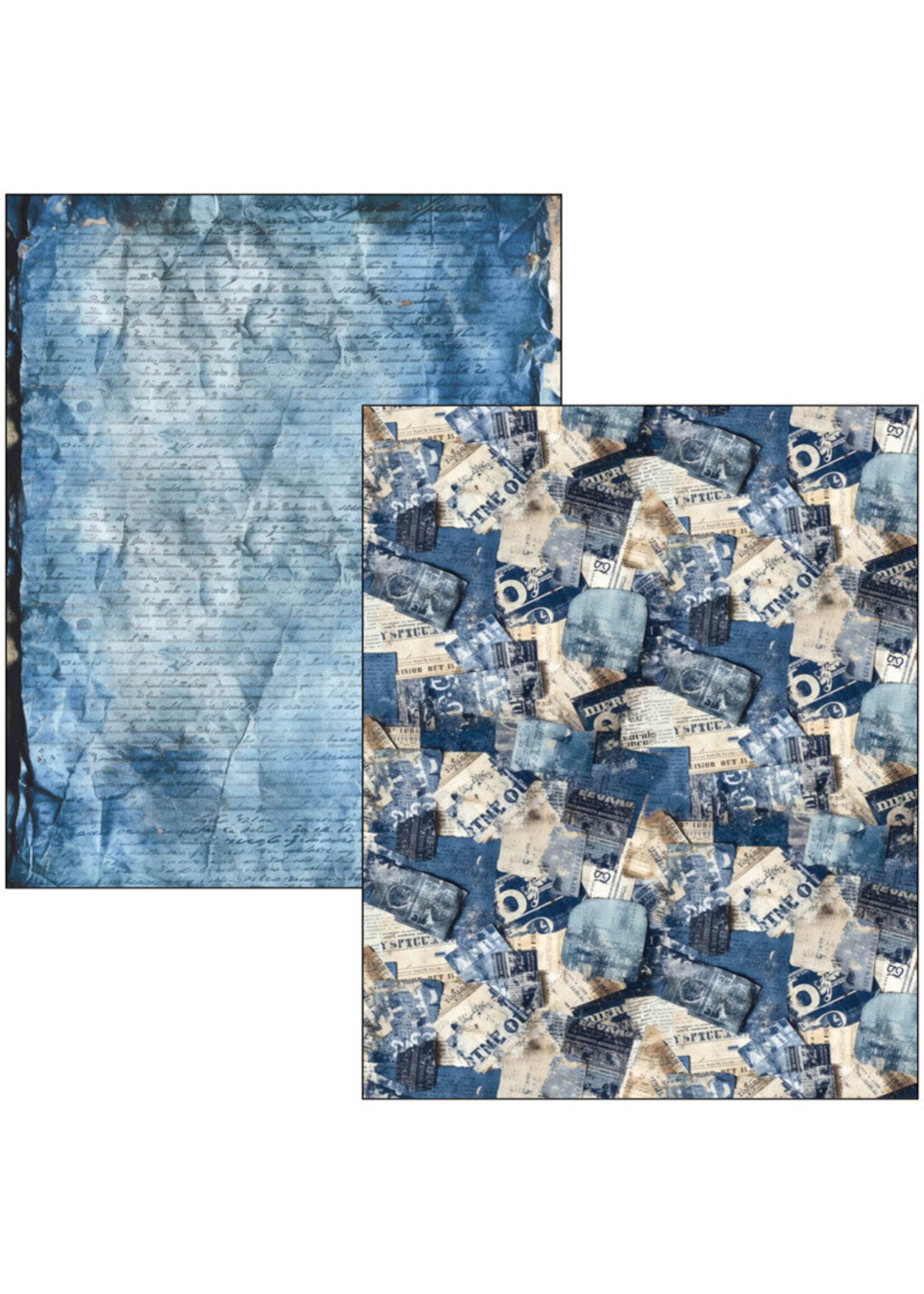 Ciao Bella LaMania A4 Mixed Media Book, Urban Blue Denim