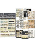 Ciao Bella LuMania Mixed Media Stickers, Little Words (10 Sheets)