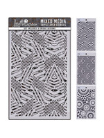 Ciao Bella LuMania Mixed Media Triple Layer Stencils, Set #003