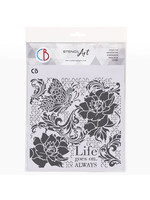 Ciao Bella Texture Stencil, Mystical Mirage