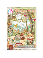 Ciao Bella A4 Junk Journal & Ephemera Book, Woodland Party (32 Pages)