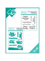 Gina K Gina K Designs - Die And Clear Photopolymer Stamp Set - Graceful Greetings