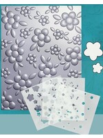 Gina K Gina K BUNDLE- Contemporary Floral 3D Embossing Folder, Die and Stencil