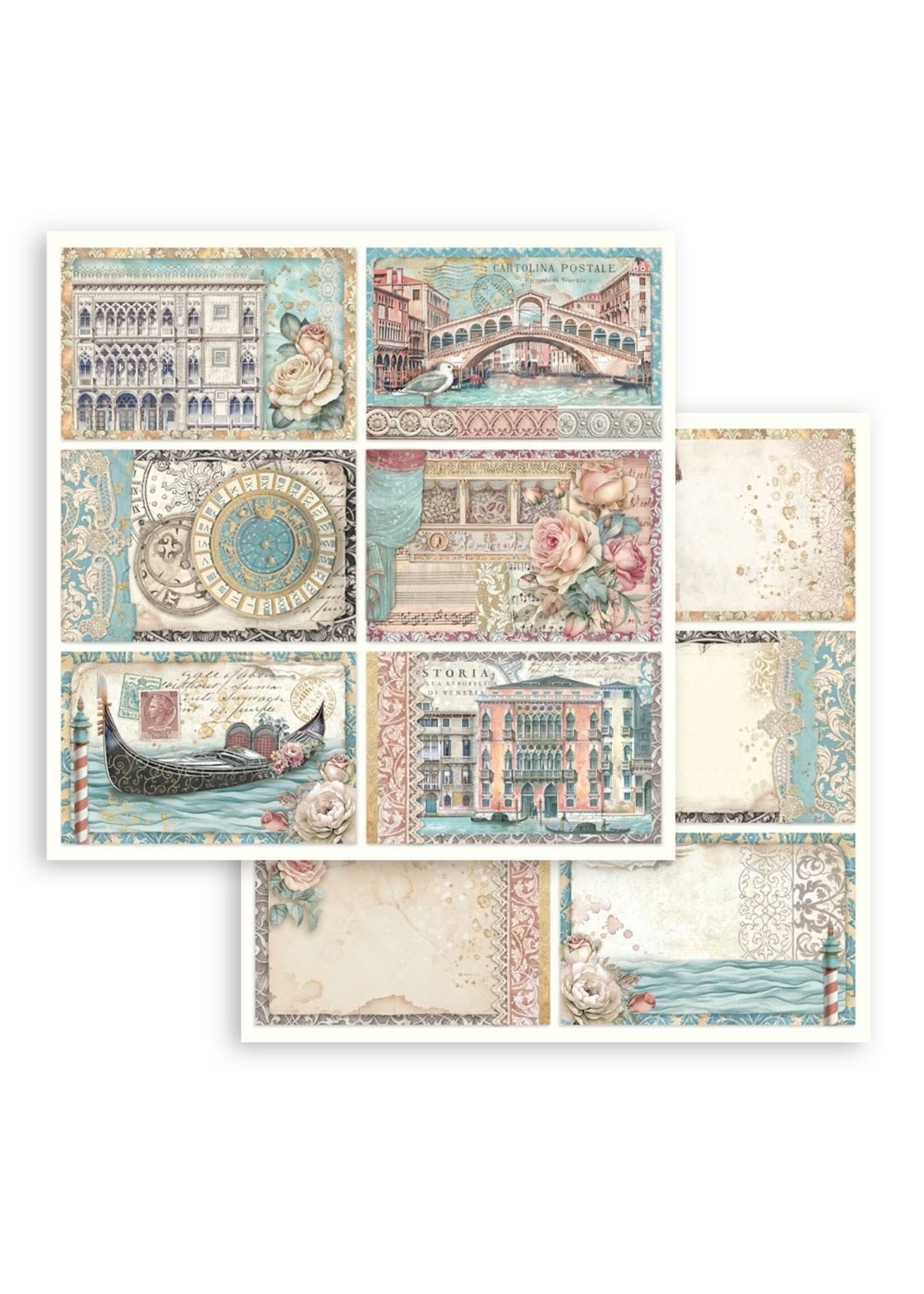 Stamperia Stamperia 12x12 Venice City of Art, 6 Cards