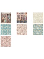 Stamperia A6 Rice Paper Backgrounds, Venice City of Art (8 Sheets)