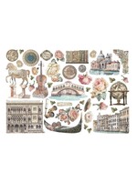 Stamperia Stamperia Adhesive Ephemera, Venice City of Art