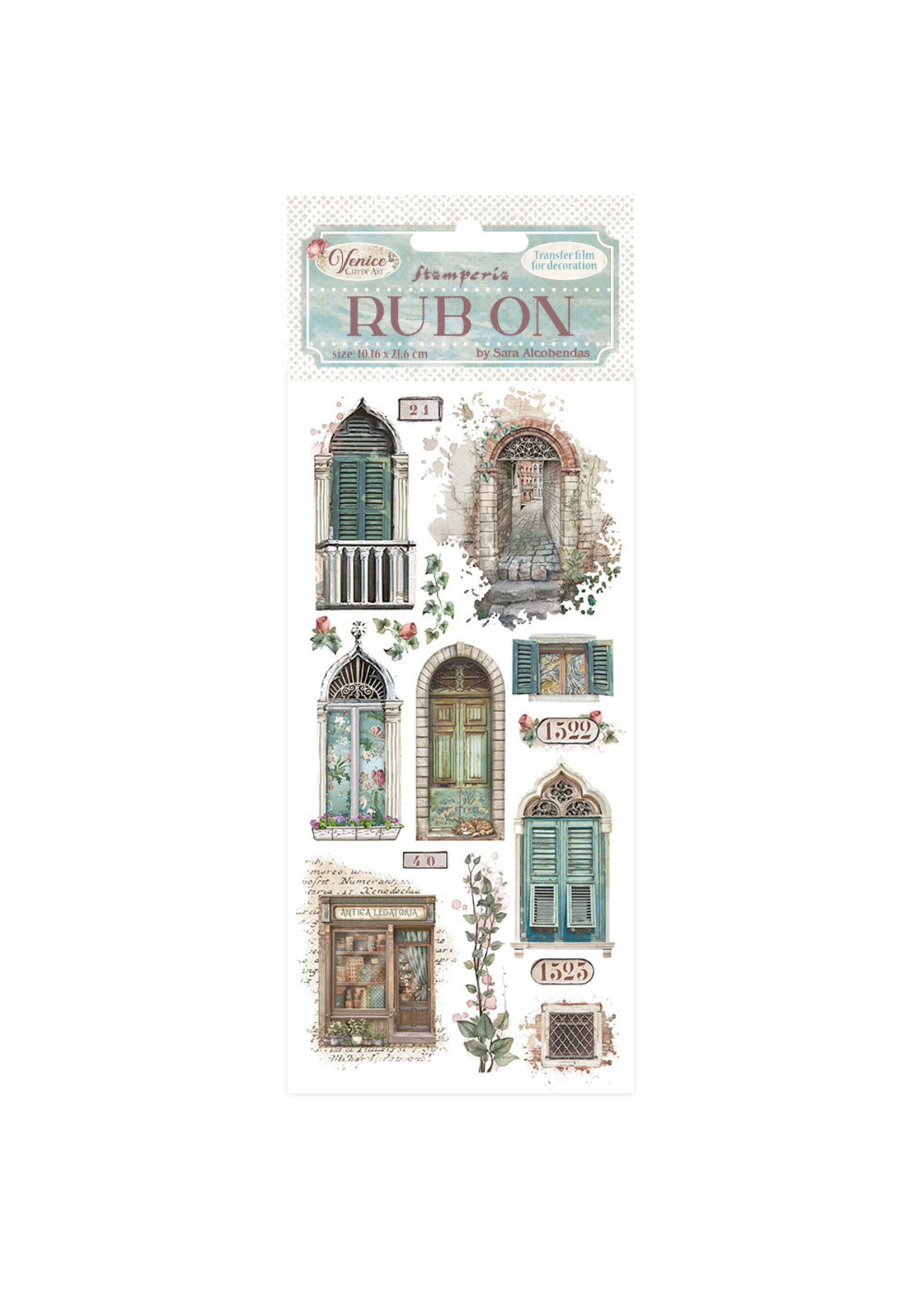 Stamperia Rub-on, Venice City of Art - Doors and Windows