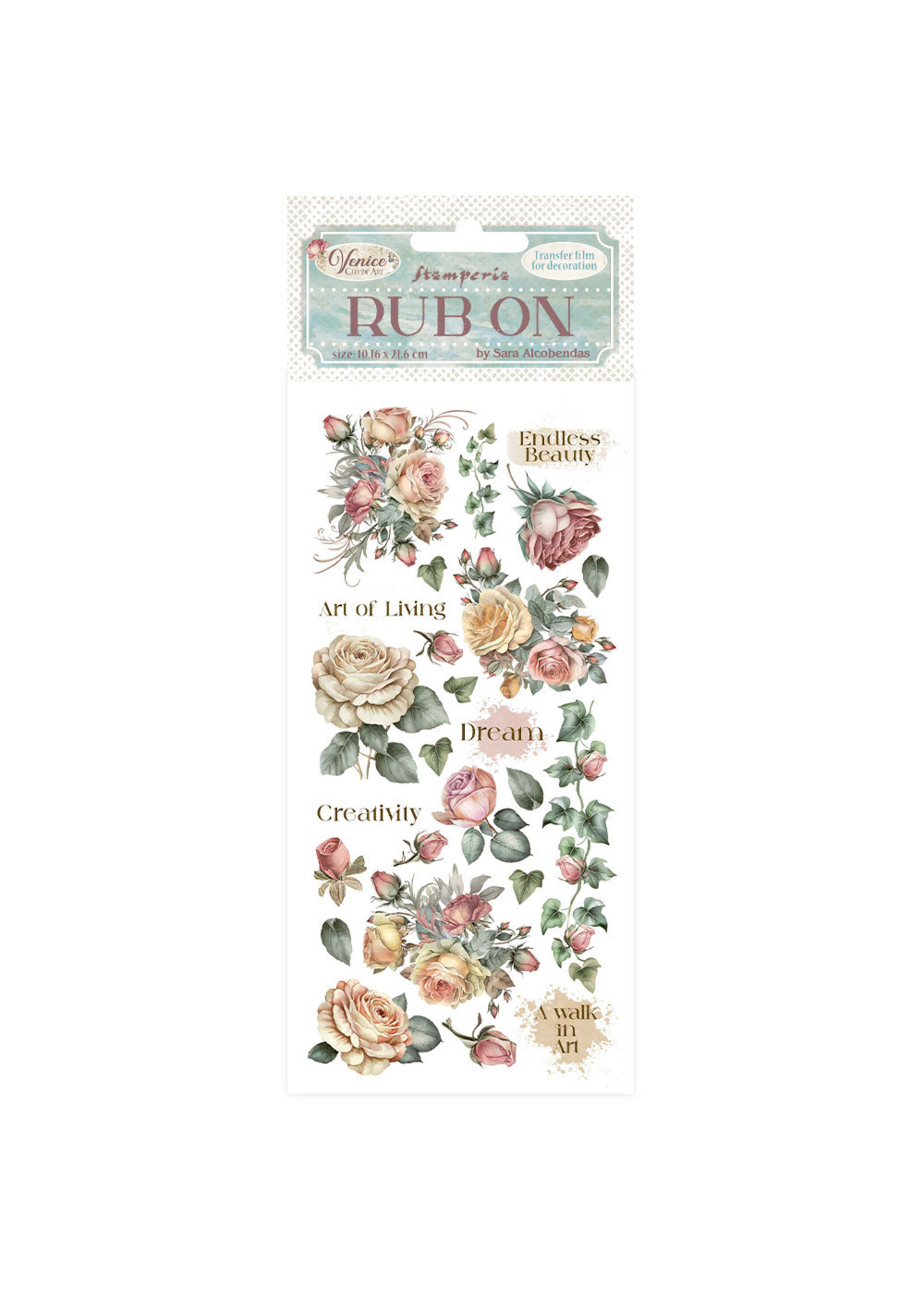 Stamperia Stamperia Rub-on, Venice City of Art - Roses