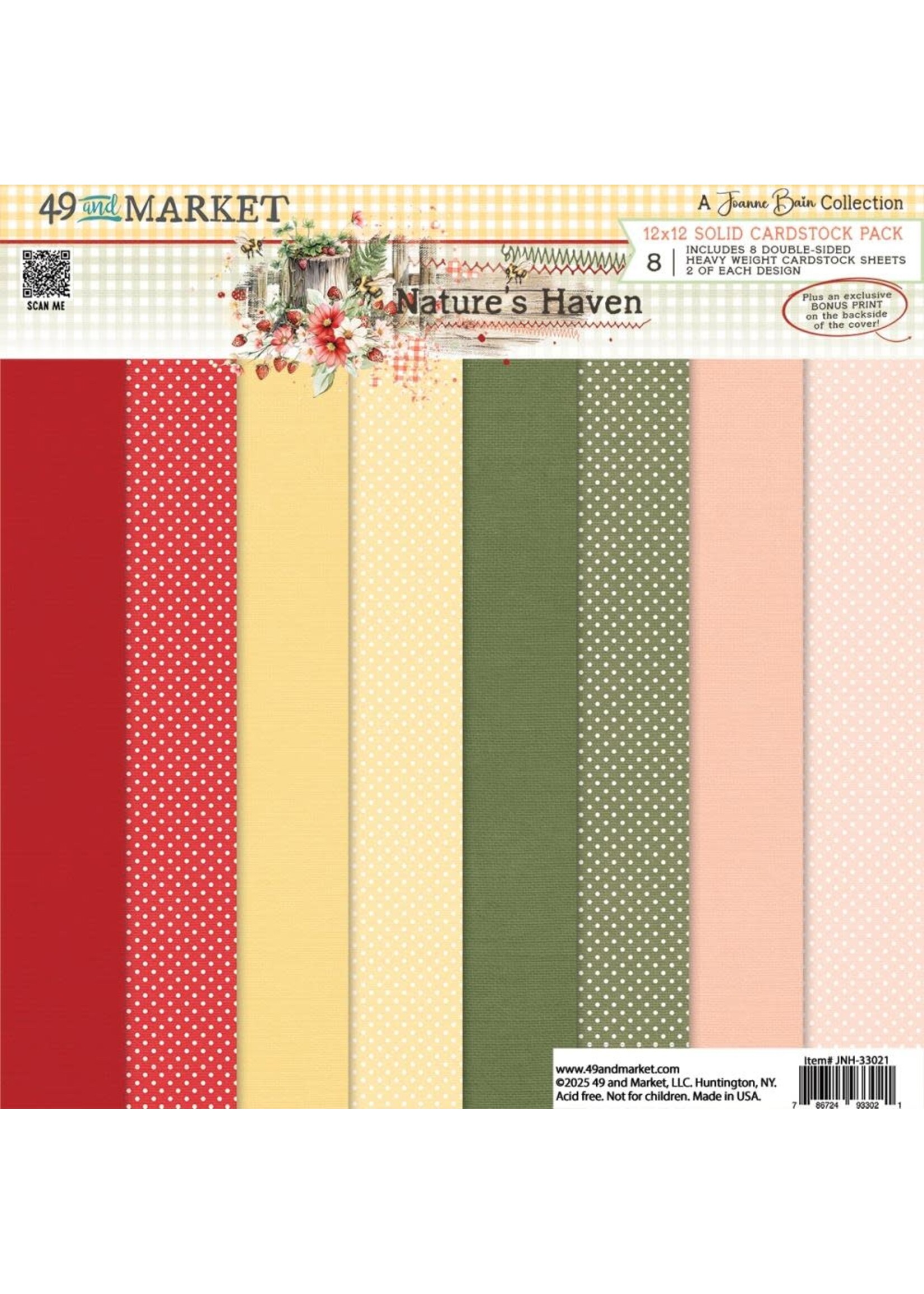 49 & Market 12x12 Collection Pack, Nature's Haven - Solids