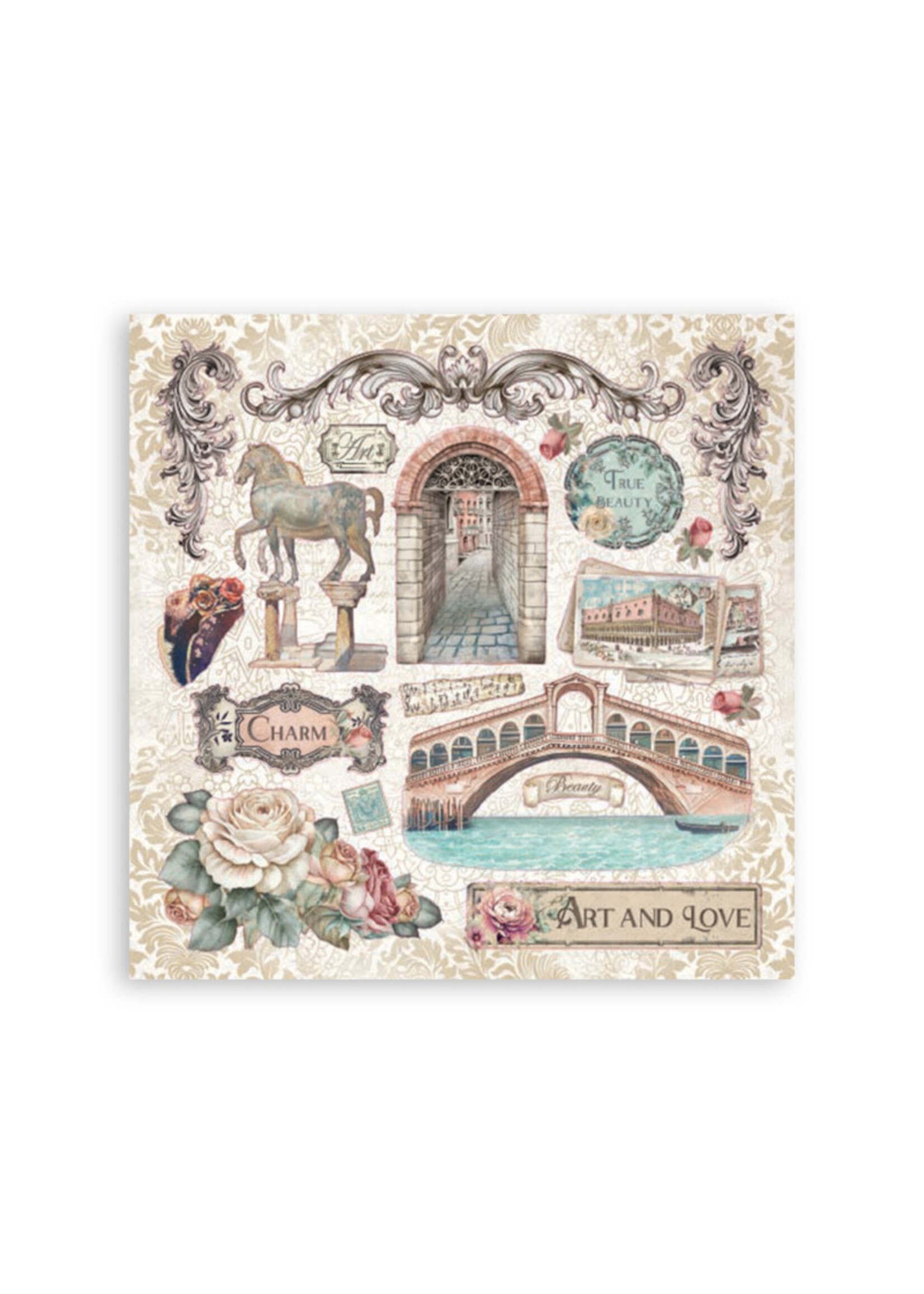 Stamperia Stickers, Venice City of Art