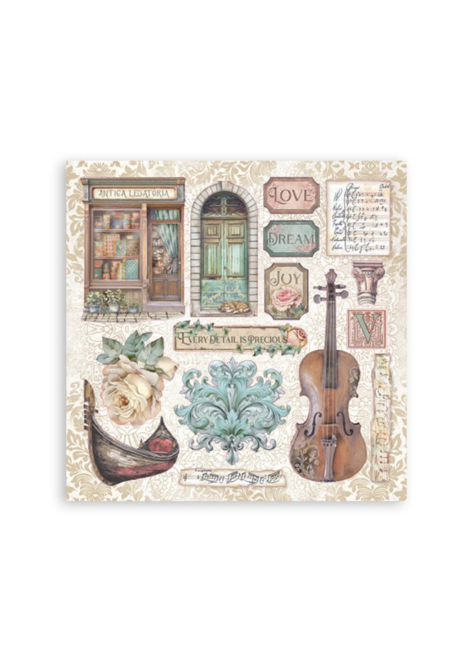 Stamperia Stickers, Venice City of Art