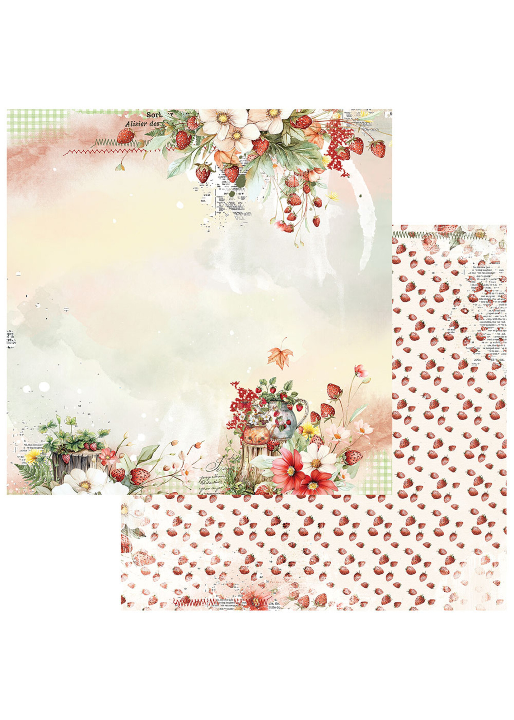 49 & Market 12x12 Nature's Haven, Strawberry Tea