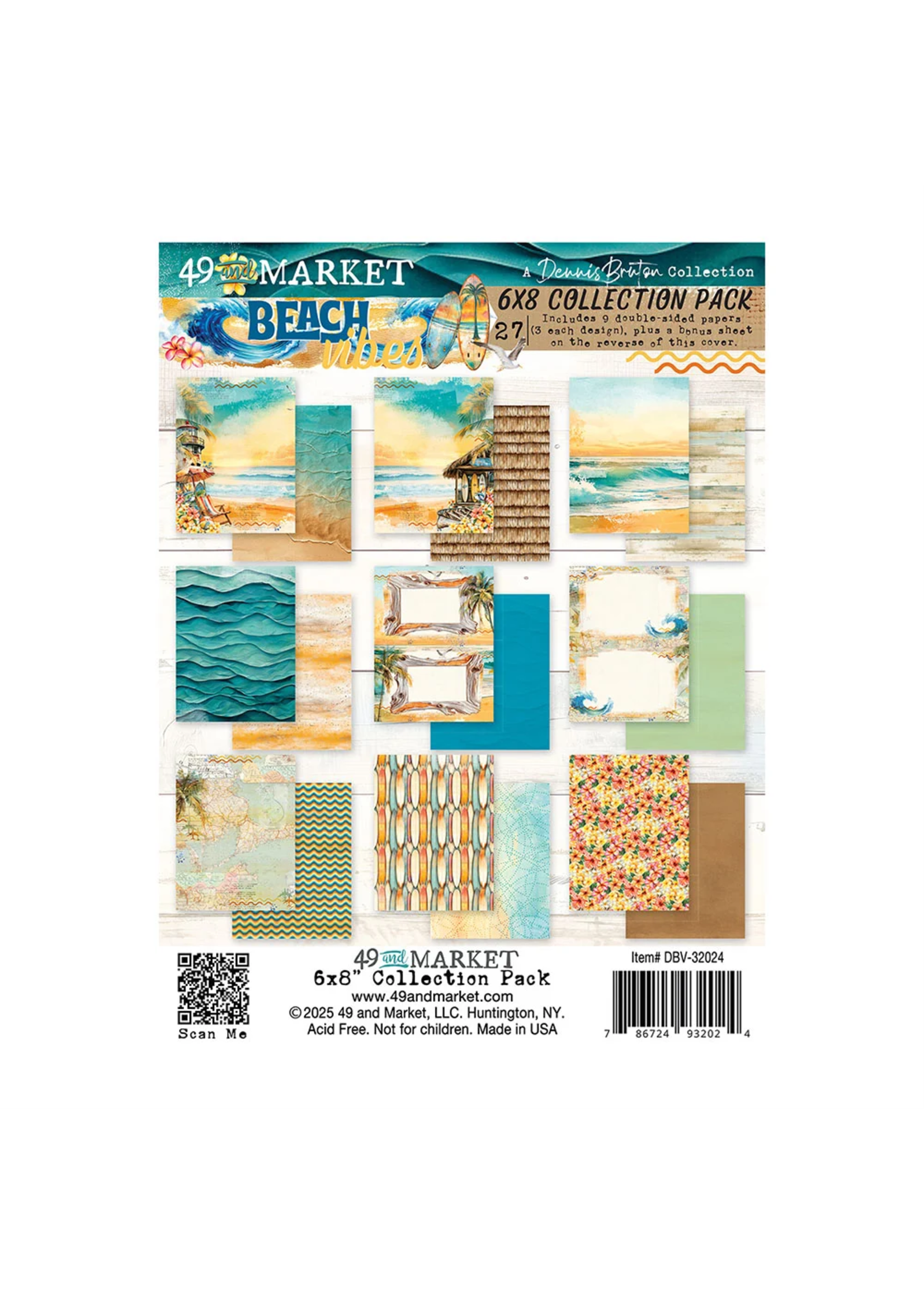 49 & Market 6X8 Collection Pack, Beach Vibes