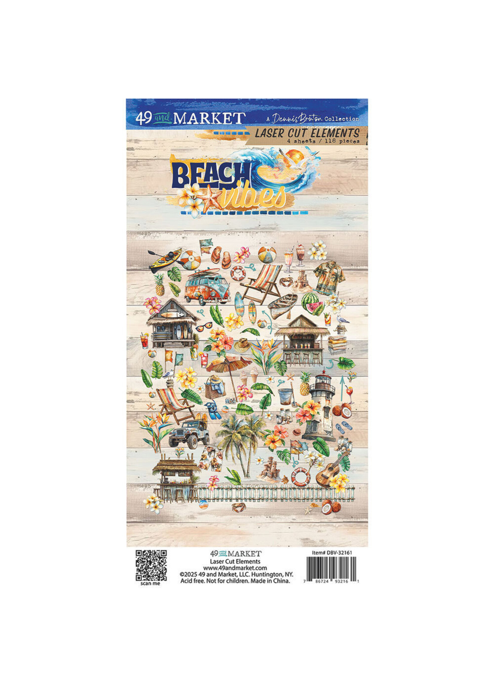 49 & Market Laser Cut Elements, Beach Vibes