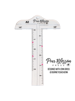 Pear Blossom Cardmaker's T-square ruler, A2