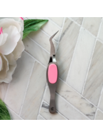 Pear Blossom Reverse Tweezers Precision Tip, Pink or Blue