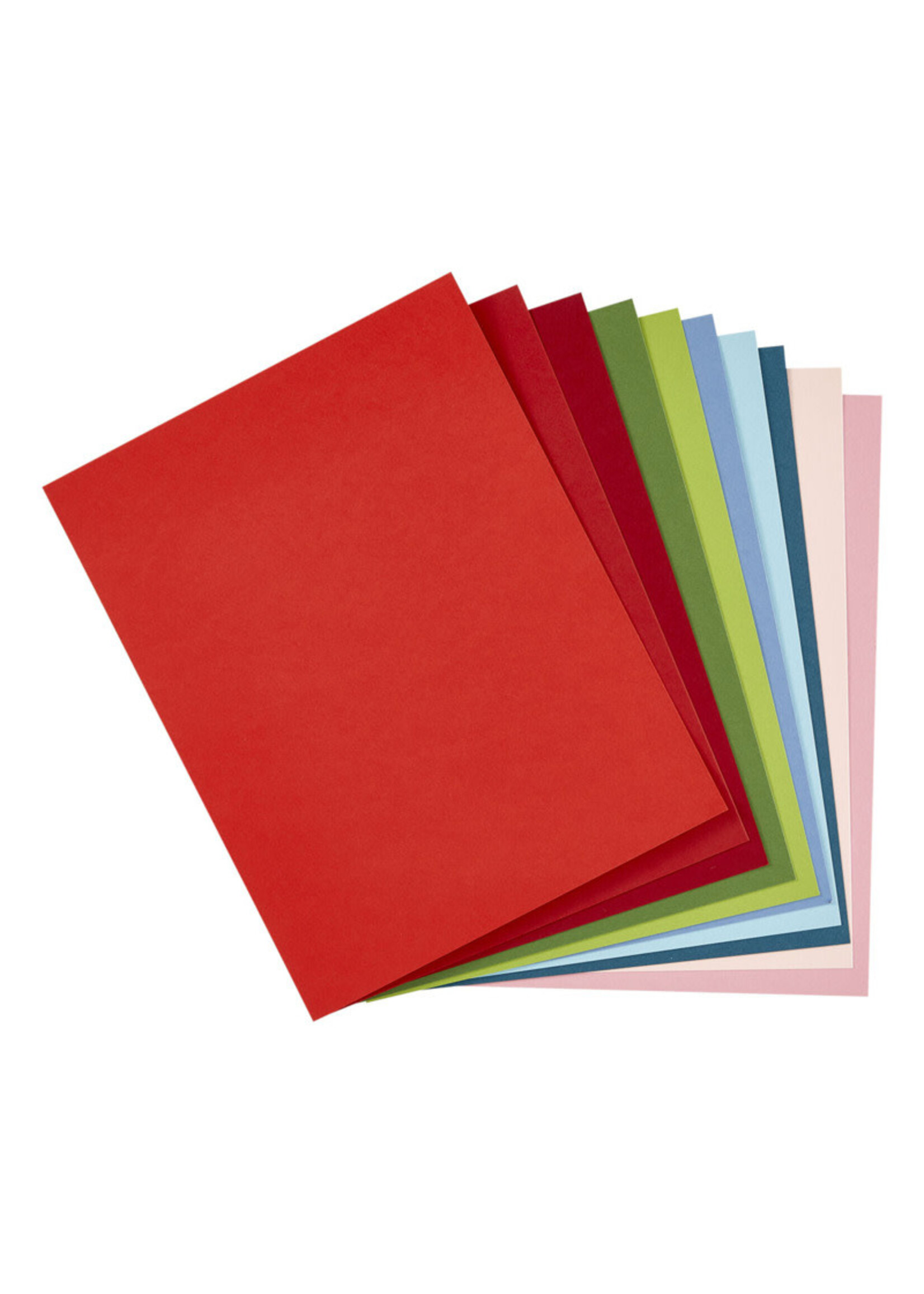 Spellbinders ColorWheel 8.5x11 Cardstock, Christmas Assortment (10)