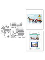 Spellbinders Spellbinders Die, Christmas Horse-Drawn Wagon