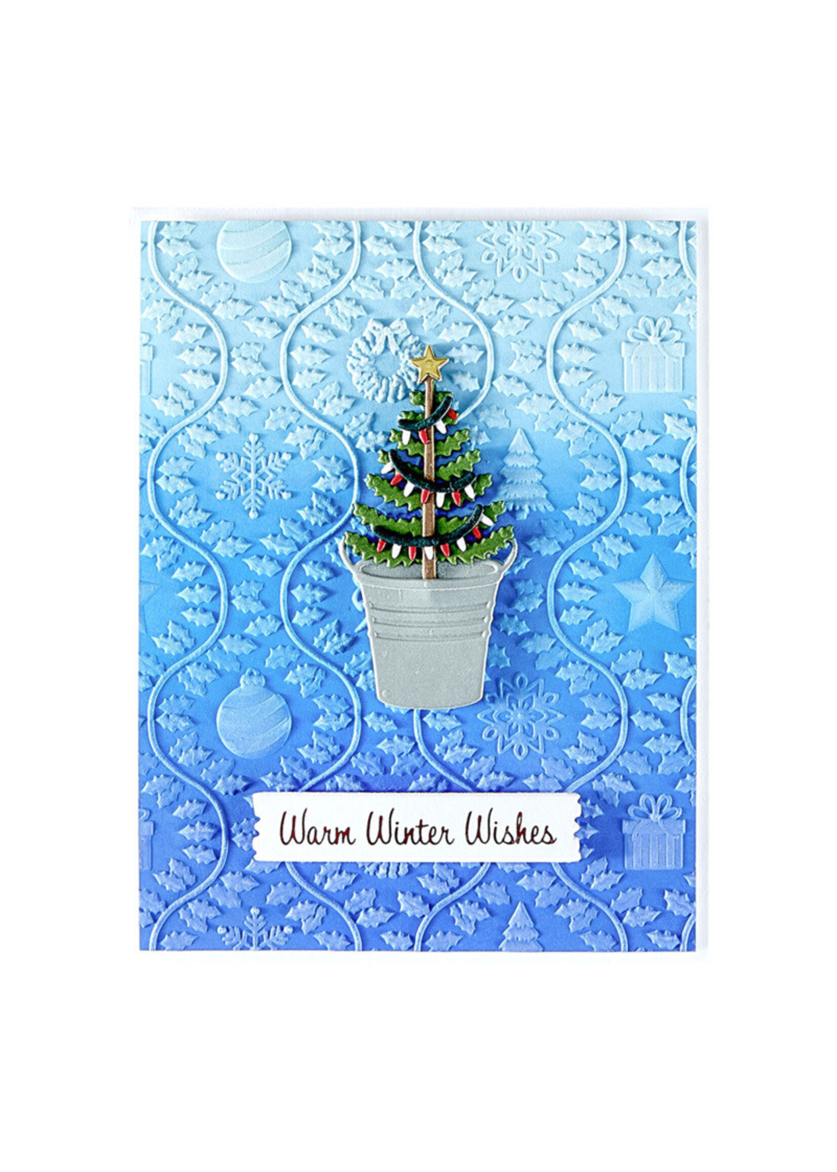 Spellbinders Spellbinders 3D Embossing Folder, Country Christmas