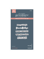 Spellbinders BetterPress Plate & Die Set, Merry Messages