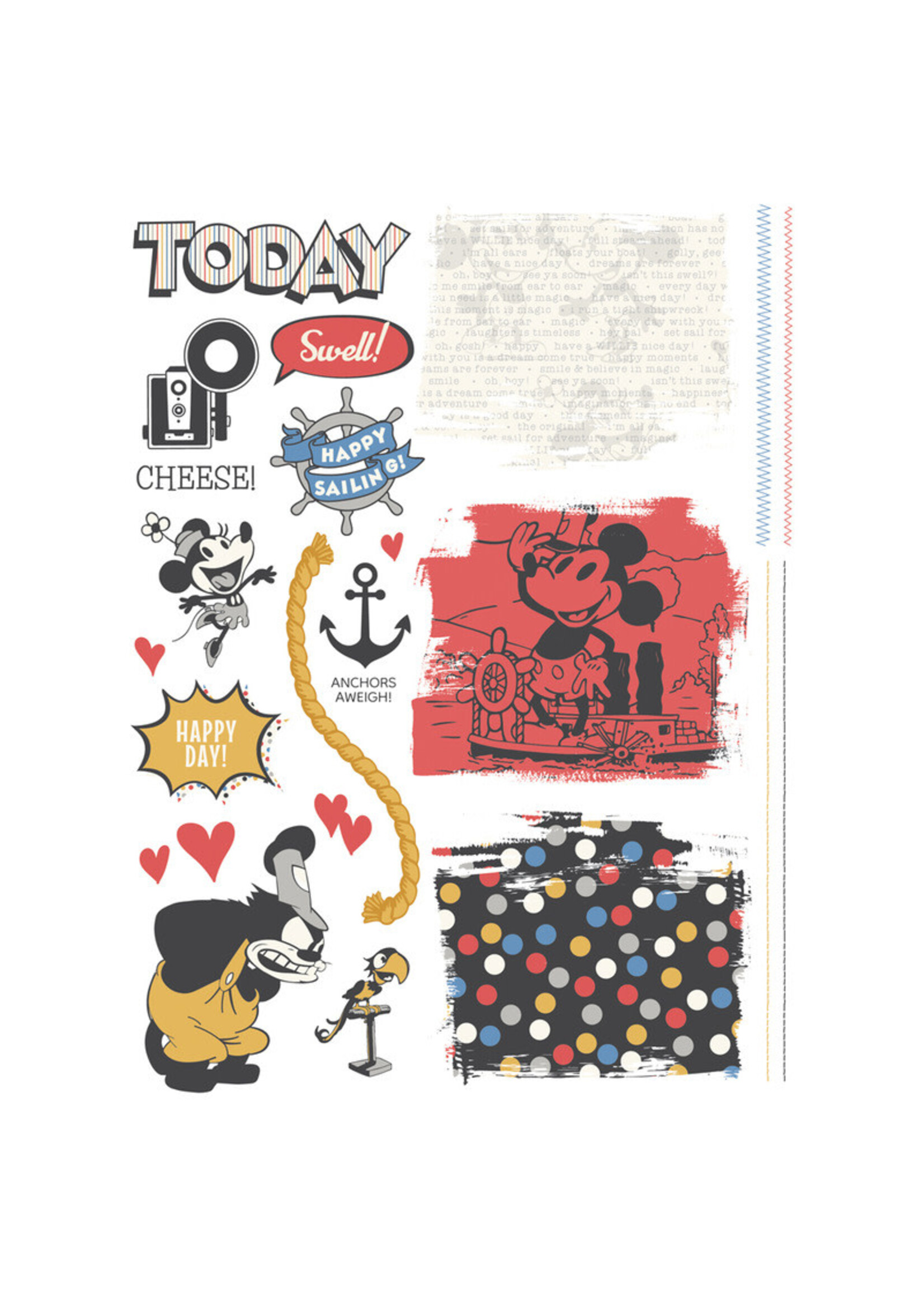 Simple Stories Simple Stories Rub-On, Say Cheese Classic Mouse