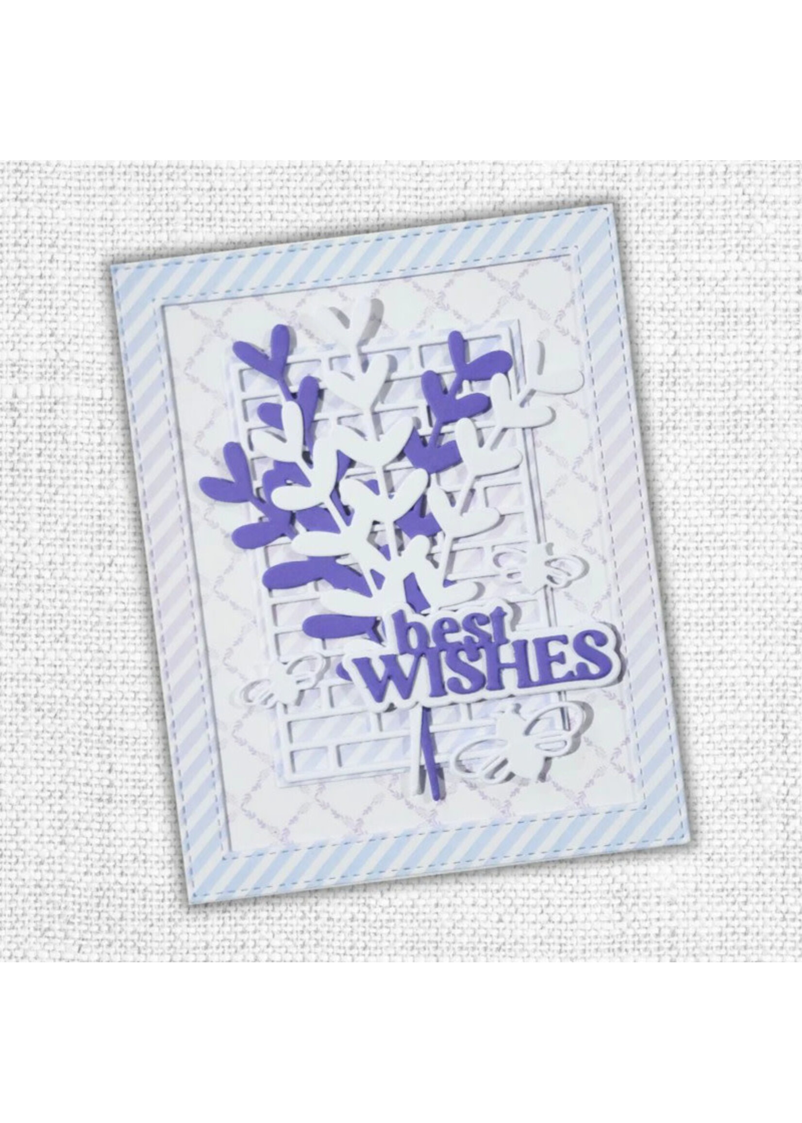 Paper Rose Die, Stitched Rectangle Frames - Brick Wall