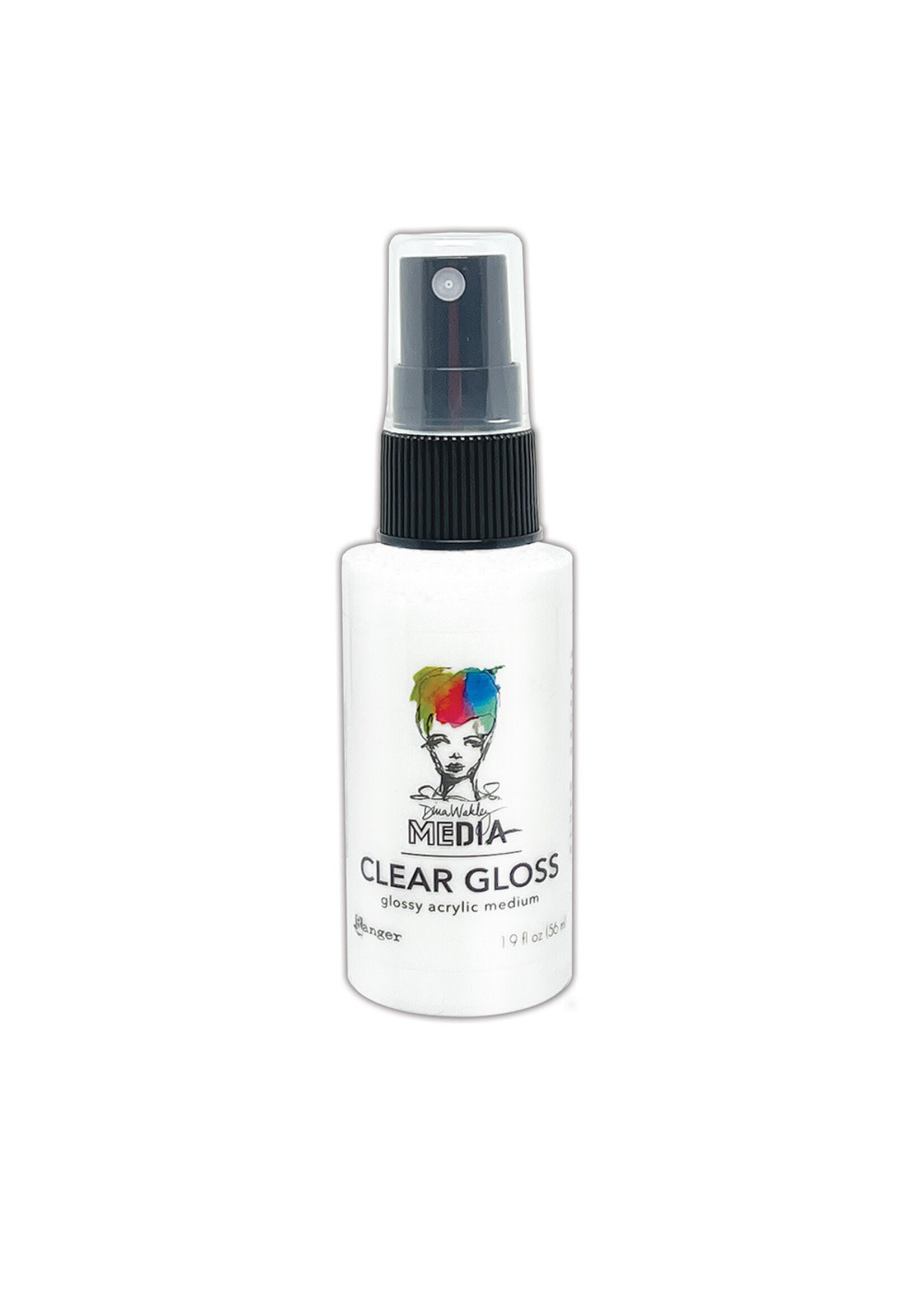 Ranger Dina Wakley MEdia Clear Gloss Spray, Glossy Acrylic Medium