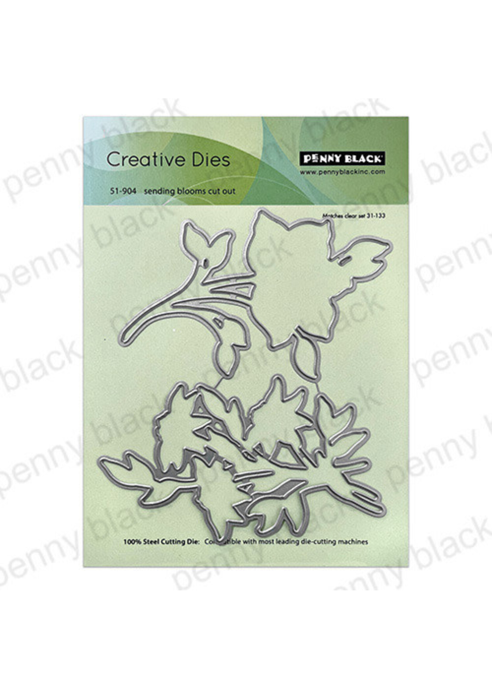 Penny Black Stamp/Die Bundle, Sending Blooms