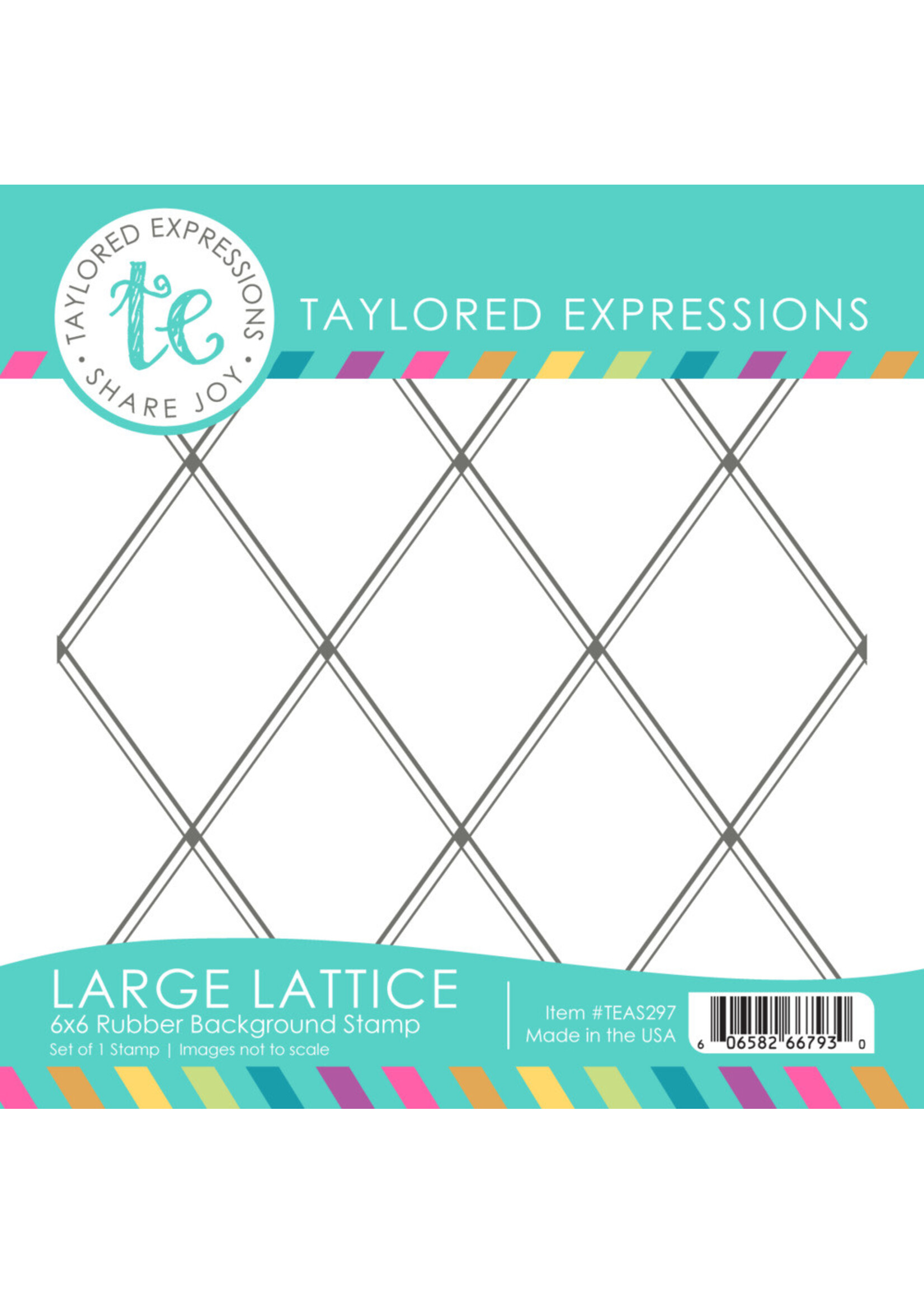 Taylored Expressions Cling Stamp, Large Lattice