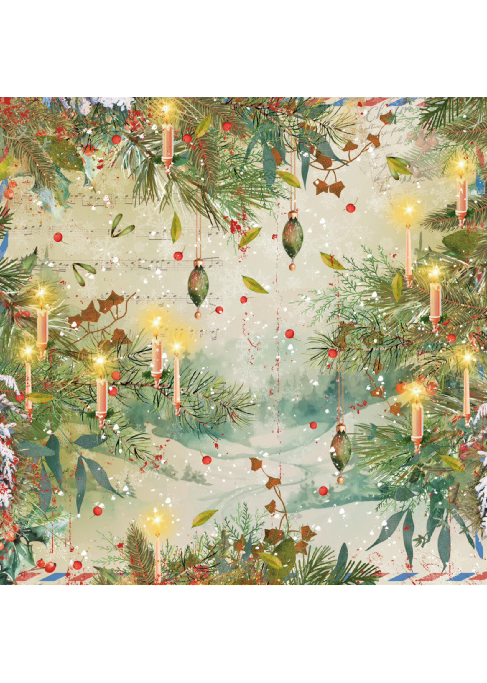 Crafter's Companion 6x6  Paper Pad, Christmas by Candlelight